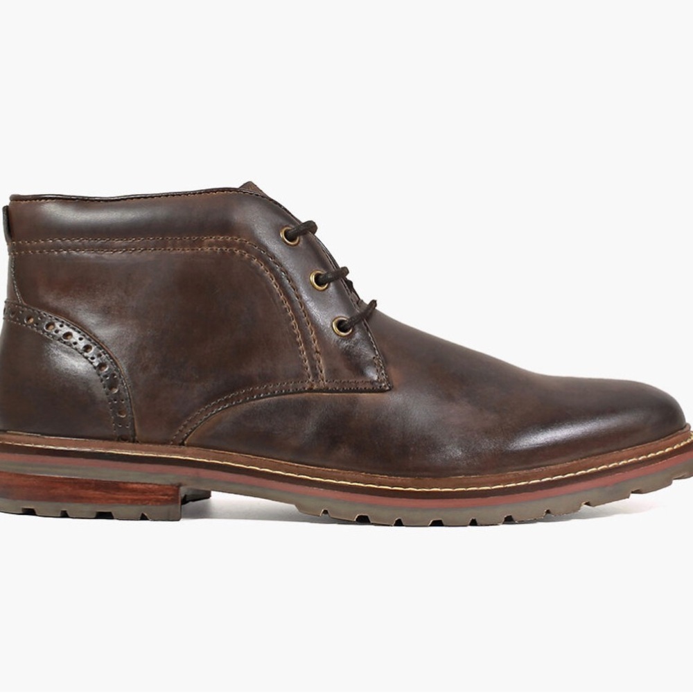 Florsheim FENWAY Plain Toe Chukka Boot Brown Mens Size 10.5
